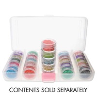 Bead Organiser  - Contains 25 Stackable Jars