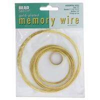 Memory Wire - Gold Plated Round 5 Assorted Sizes