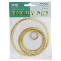 Memory Wire - Gold Plated Round 5 Assorted Sizes
