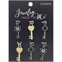 Classic Key Charms - 6 piece pack