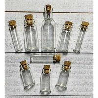 Mini Glass Bottles - 9 Piece Pack