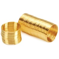 Memory Wire Ring - Gold Plated  99 Coils