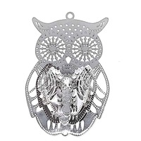 Hootie Owl Filigree Craft Charm