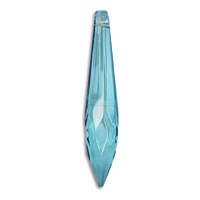 Crystal Rounded Icicle Drop - Aquamarine x 63mm