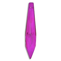 Crystal Rounded Icicle Drop Fuchsia - Factory Seconds