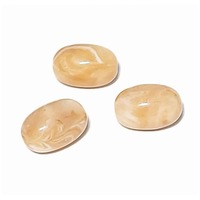 Brandy Cream Large Vintage Lucite Bead