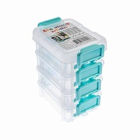 Mini Stackable Storage Containers - 4 Pack