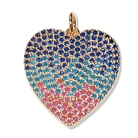 Cubic Zirconia Gold Plated Heart Pendant