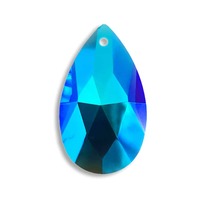 Crystal Teardrop Chandelier Bead Stargazer Blue - Factory Seconds