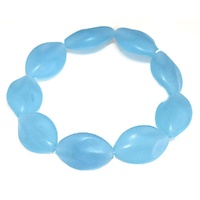 Glacier Blue Large Vintage Lucite Bead