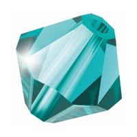 Preciosa Crystal Bicone Beads - Blue Zircon x 4mm