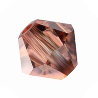 Preciosa Crystal Bicone Beads - Crystal Capri Gold x 4mm
