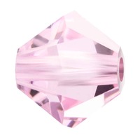 Preciosa Crystal Bicone Beads - Pink Sapphire x 4mm