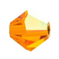 Preciosa Crystal Bicone Beads - Sun AB x 4mm