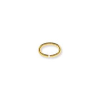 Oval Jump Rings Gold Plated 4mm x 144 Pieces