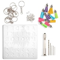 DIY Alphabet Keychain Accessory Resin Kit