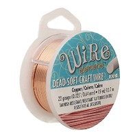 Craft Wire Beadsmith Pro Quality Non Tarnish - Natural Copper x 22ga