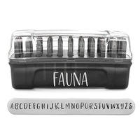 ImpressArt Signature Plus Letter Metal Stamp Set - Fauna Uppercase