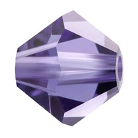 Preciosa Crystal Bicone Beads - Tanzanite 6mm