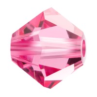 Preciosa Crystal Bicone Beads - Rose 6mm