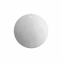 Premium Metal Stamping Blank - 16ga Aluminium Circle with Hole x 25mm