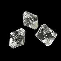 Diamond Twist Large Faceted Vintage Lucite Bead x 17mm