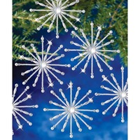 Beaded Ornament Kit - Elegant Snowflakes