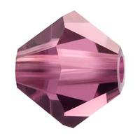 Preciosa Crystal Bicone Beads - Amethyst 4mm