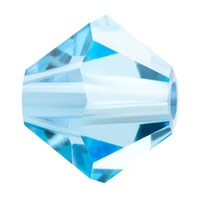 Preciosa Crystal Bicone Beads - Aqua 4mm