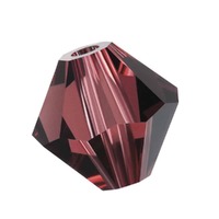 Preciosa Crystal Bicone Beads - Burgundy 4mm