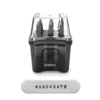 ImpressArt Signature Plus Number Metal Stamp Set - Ember