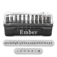 ImpressArt Signature Plus Letter Metal Stamp Set - Ember Lowercase