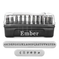 ImpressArt Signature Plus Letter Metal Stamp Set - Ember Uppercase