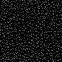 Miyuki Seed Beads Size 11/0 - Semimatte Black x 8.5g