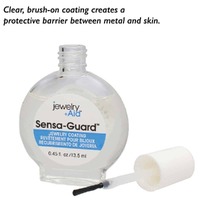Jewelry Aid Sensa-Guard for Skin Irritation - Brush transparent liquid onto jewellery