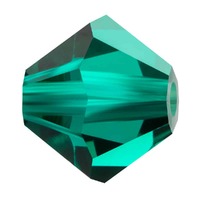 Preciosa Crystal Bicone Beads - Emerald 4mm