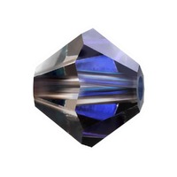 Preciosa Crystal Bicone Beads - Crystal Heliotrope 4mm