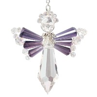 Crystal Angel Beaded Suncatcher Kit - February Birthstone