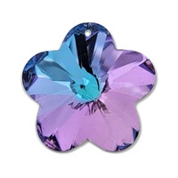 Crystal Flower Pendant - Vitrail Light x 30mm