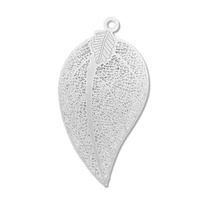 Bohemia Style Leaf Filigree Craft Charm