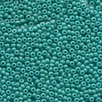 Czech Glass Seed Beads Size 6/0 - Opaque Green Turquoise x 20g