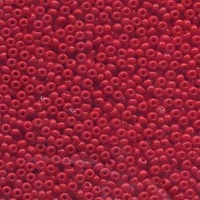 Czech Glass Seed Beads Size 6/0 - Red x 20g