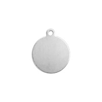 Premium Metal Stamping Blank - 16ga Aluminum Circle with Ring x 1/2"
