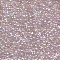 Miyuki Seed Beads Size 8/0 - Tr Pale Pink AB x 22g