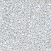 Miyuki Seed Beads Size 8/0 - Gilt-Lined White Opal