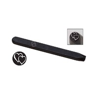 Metal Stamping Tool Elite Design Punch Stamp - Overlapping Hearts