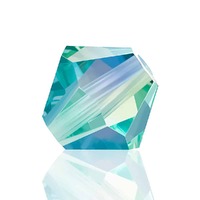 Preciosa Crystal Bicone Beads - Caribbean Sea AB2X x 4mm