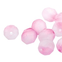 Czech Glass Round FirePolished Beads - Lilac Rose Matte x 8mm