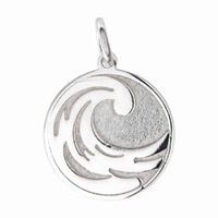 Sterling Silver Charm with Jump Ring - Water Sign