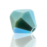 Preciosa Crystal Bicone Beads - Turquoise AB2X x 6mm